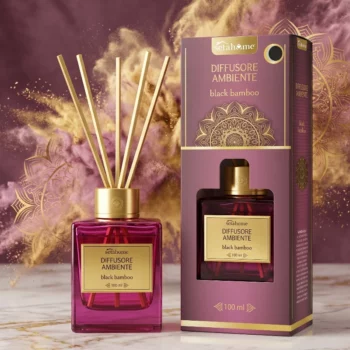 Lot de 6 (4,40€ Pièce) 🎋 Diffuseur d'Ambiance Black Bamboo - Setahome (100 ml)