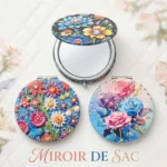 ✨ Lot de 3 (1,50€ Pièce) Miroirs de Poche 7cm de diamètre – Collection Chic & Pratique ✨