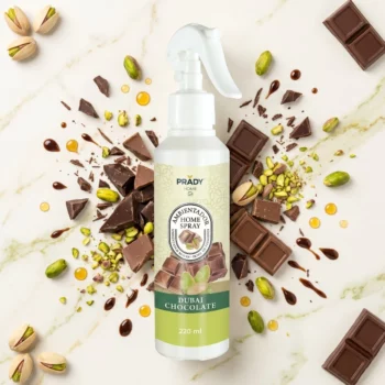 Carton de 12 (1,60€ Pièce) : Spray Parfumé Dubai Chocolate - 220ml Prady