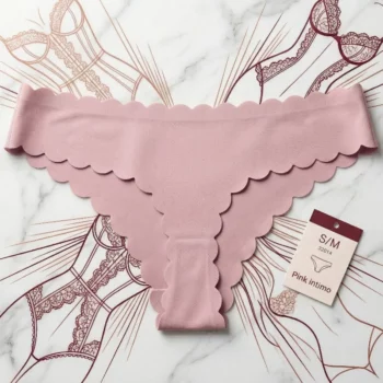 Lot de 24 (soit 0,55€ unité) : Tangas "Pink Intimo" 3 Couleurs – Sans Couture & Bordures Festonnées – Image 3