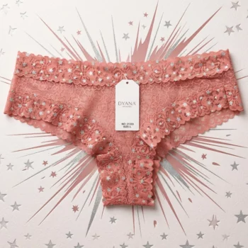 Lot de 24 (soit 0,40€ unité) : Tangas en Dentelle Fleurie 4 Couleurs – Confort & Féminité – Image 3