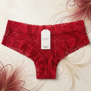 Lot de 24 (soit 0,40€ unité) : Tangas en Dentelle Fleurie 4 Couleurs – Confort & Féminité – Image 2