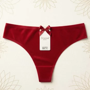 Lot de 24 (soit 0,40€ unité) : Lot de 24 Tangas "Dyana Intimates" 3 Couleurs – Confort Coton & Élégance