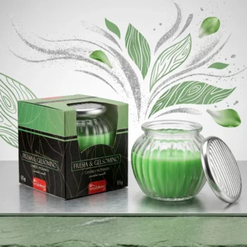 Lot de 6 (1,20€ Pièce) Bougie Parfumée Fraise & Jasmin 85gr - Setahome