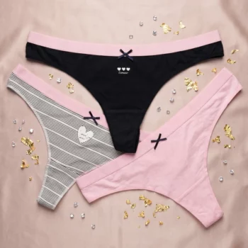 Lot de 24 Strings Femme – Confort & Style (Coton) 🎀