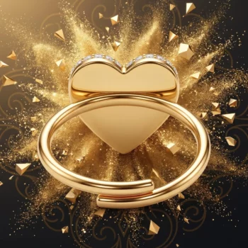 💍 Bague Réglable Premium Coeur Strass – Collection Ajustable Éclat En Acier Inoxydable 🌟 – Image 2