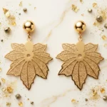 ✨ Boucles d'Oreilles Créoles "Soleil Levant" ✨ 5cm X 4cm