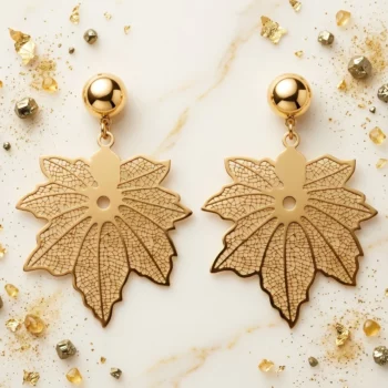 ✨ Boucles d'Oreilles Créoles "Soleil Levant" ✨ 5cm X 4cm