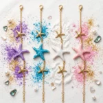 ✨ Lot de 4 Bracelets en Acier Inoxydable – Collection Pastel Nacré ✨