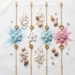 ✨ Lot de 4 Bracelets en Acier Inoxydable – Collection Pastel Nacré ✨