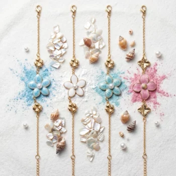 ✨ Lot de 12 Bracelets Acier Inoxydable – Collection "Douceur Nacrée" ✨ – Image 3