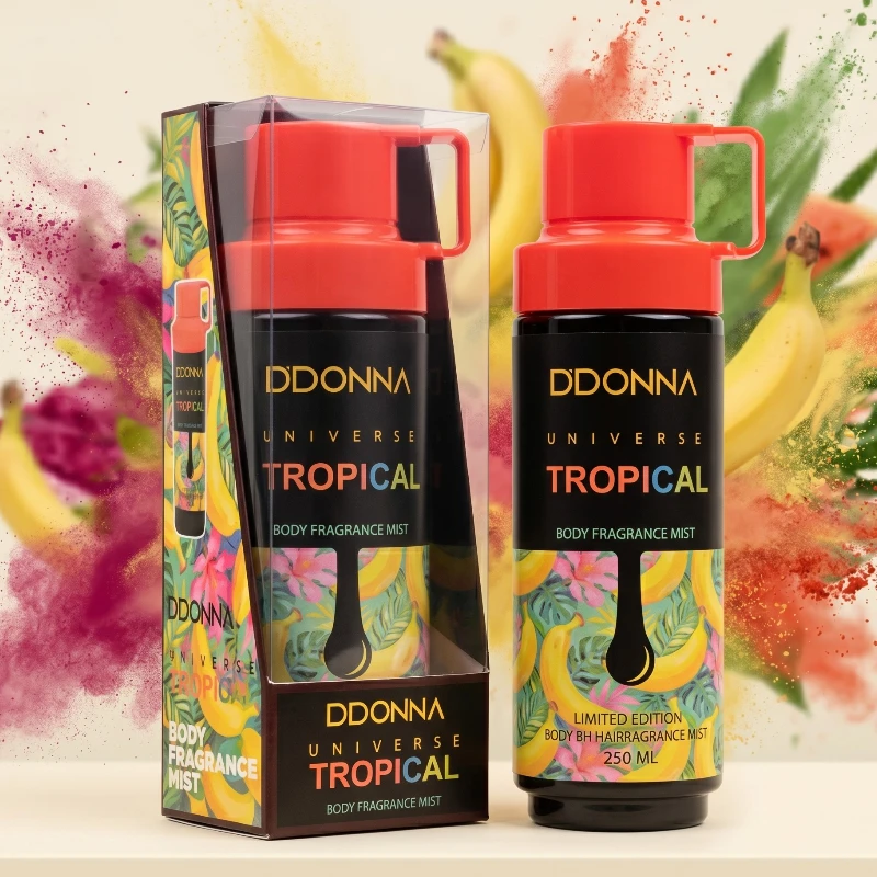 fournisseur en brume corporelle tropical donna 🏝️ Brume Corps & Cheveux DDONNA - Universe Tropical (250ml) 🍌 – Image 1