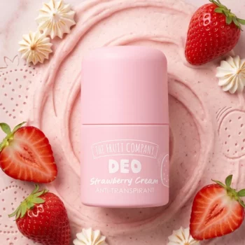 Carton de 12 🍓 Déodorant Roll-On Fraise & Crème "Doux Toucher" – Protection 24h 🍦✨ The Fruit Company