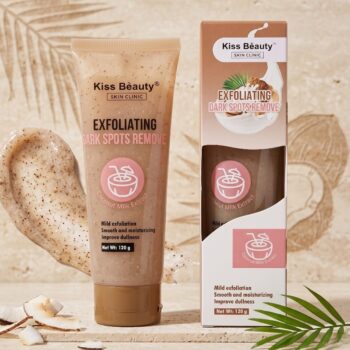 📦 Lot de Destockage 6 Pièces – 🍑 Exfoliant Corporel Lissant Kiss Beauty (120g) – Prix Sacrifié ! 🧼✨