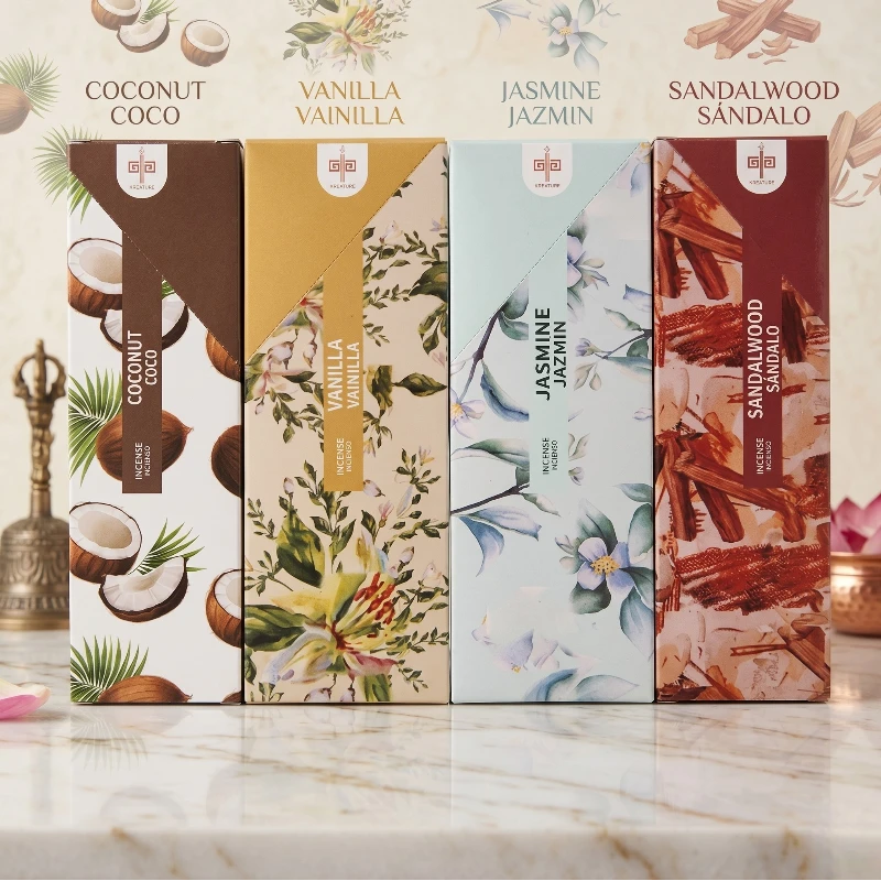 fournisseur en lot d'encens 🧘 Pack d'Encens Parfumés – 4 Fragrances (24 Boîtes de 20 Bâtonnets) ✨ – Image 1