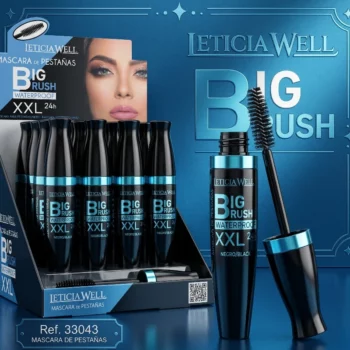 👁️ MASCARA BIG RUSH XXL WATERPROOF – LETICIA WELL (Pack de 24 pièces)
