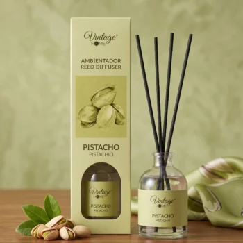 Carton de 12 🟢 Mikado PISTACHE – Vintage Home (100 ml) 🟢