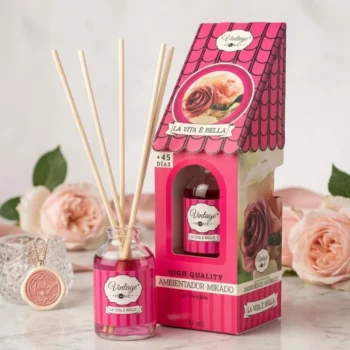 Carton de 6 🌸 Mikado "La Vita è Bella" – Vintage Home (30 ml) 🌸