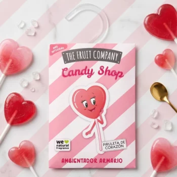 Carton de 12 🍭 Désodorisant Armoire Sucette Cœur +45 Jours & 0% Alcool ! ❤️✨ The Fruit Company
