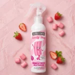 Carton de 12 🍬 Spray Désodorisant Polyvalent Chewing-gum Fraise – The Fruit Company (200 ml) 🍓