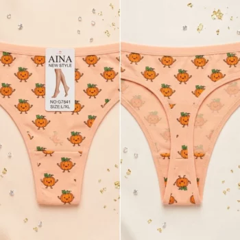 🍑 Lot de 24 Tangas "Aina New Style" - Motifs Fun & Confort Coton ✨ – Image 2