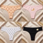 🍑 Lot de 24 Tangas "Aina New Style" - Motifs Fun & Confort Coton ✨