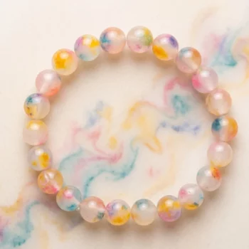 📿 Set de 4 Bracelets Mix & Match : Perles aux Tons Pastels & Clairs ✨ – Image 3