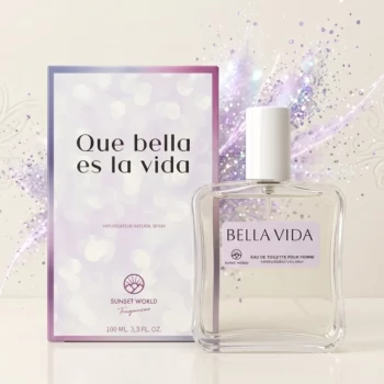 🌸✨ Eau de Toilette SUNSET WORLD – "Que Bella es la Vida" 100ml Femme 💖🍃