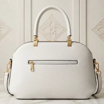👜 Sac à Main Élégant en Simili Cuir – Blanc Intemporel 🖤 35cm – Image 2