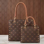 👑 Duo de Sacs à Main Élégance – Simili Cuir Marron Fauve 🤎