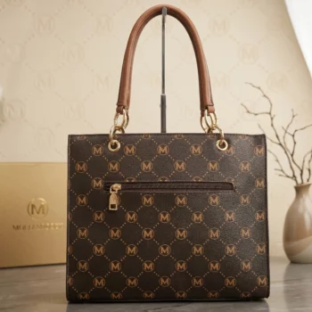 👑 Duo de Sacs à Main Élégance – Simili Cuir Marron Fauve 🤎 – Image 2