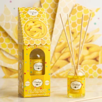 Carton de 6 🍌 DIFFUSEUR MIKADO VINTAGE HOME – BANANE "SWEET EDITION" (30 ML)