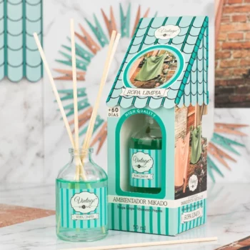 Carton de 6 🧺 DIFFUSEUR MIKADO VINTAGE HOME – VÊTEMENTS PROPRES (30 ML)