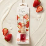 CARTON DE 12 🍓 DÉSODORISANT VOITURE VINTAGE HOME – FRAISE ET CRÈME (6,2 ML)