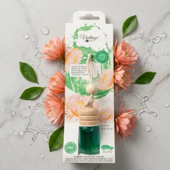 CARTON DE 12 🌌 DÉSODORISANT VOITURE VINTAGE HOME – DAME DES NUITS (6,2 ML)