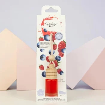 CARTON DE 12 🍒 DÉSODORISANT VOITURE VINTAGE HOME – FRUITS ROUGES (6,2 ML) – Image 2