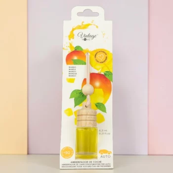 CARTON DE 12 🥭 DÉSODORISANT VOITURE VINTAGE HOME – MANGUE (6,2 ML) – Image 2