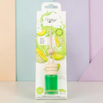 CARTON DE 12 🍈 DÉSODORISANT VOITURE VINTAGE HOME – MELON (6,2 ML) – Image 2