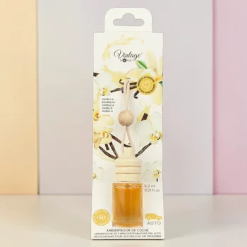 CARTON DE 12 🍦 DÉSODORISANT VOITURE VINTAGE HOME – VANILLE (6,2 ML) – Image 2