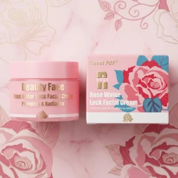 Lot de 12 🌹 CRÈME FACIALE À L'EAU DE ROSE, 50ml - Sweet POP✨