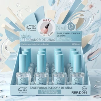 💅 PRÉSENTOIR DE 12 BASES FORTIFIANTES & RÉPARATRICES – EASY PARIS