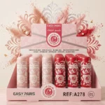 💋 PRÉSENTOIR DE 24 BAUMES À LÈVRES EASY PARIS – COLLECTION ORIENTALE