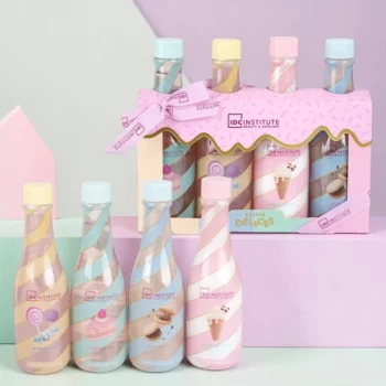 🍦 Idc institute petits délices set de 4 bouteilles-gel douche 200 ml/mousse bain 200 ml/lotion 🍭 – Image 2
