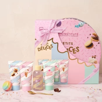 🍰 Ensemble 4 pièces délices spa-bain moussant /exfoliant - IDC Institut 🍭