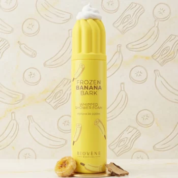 LOT DE 6 🍌❄️ MOUSSE CHANTILLY DE DOUCHE – BANANE GLACÉE (250ML) – BIOVÈNE BARCELONA 🧴