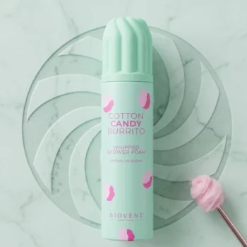 LOT DE 6 🧴🎡 MOUSSE CHANTILLY DE DOUCHE – BARBE À PAPA & VANILLE (250ML) – BIOVÈNE BARCELONA 🧴🎡