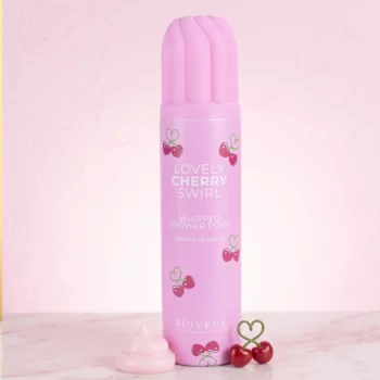LOT DE 6 🍒🍦 MOUSSE CHANTILLY DE DOUCHE – CERISE (250ML) – BIOVÈNE BARCELONA 🧴