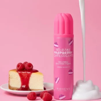 LOT DE 6 🍰✨ MOUSSE CHANTILLY DE DOUCHE – CHEESECAKE FRAMBOISE (250ML) – BIOVÈNE BARCELONA 🧴🍓 – Image 2