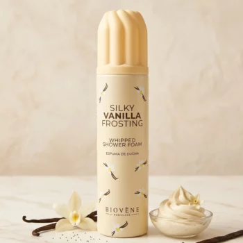LOT DE 6 🍦✨ MOUSSE CHANTILLY DE DOUCHE – GLACE À LA VANILLE (250ML) – BIOVÈNE BARCELONA 🧴