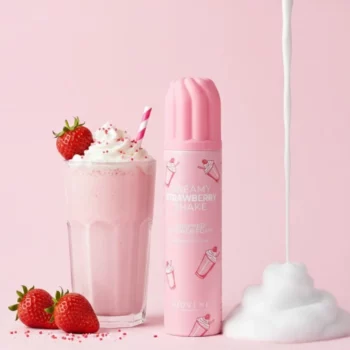 LOT DE 6 🍓🥤 MOUSSE CHANTILLY DE DOUCHE – MILKSHAKE FRAISE (250ML) – BIOVÈNE BARCELONA 🧴 – Image 2